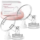 Nenesupply Compatible 24mm Flange and Duckbill Valves for Spectra S1 Spectra S2 Breastpump Not Original Spectra Pump Parts Replace Spectra S2 Accessories and Flange Not Original Spectra Duckbill Valve