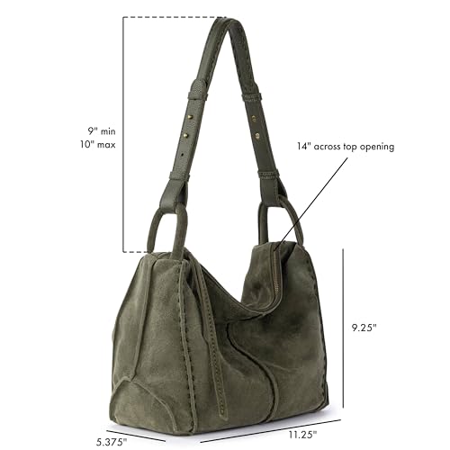 Image of The Sak Los Feliz Hobo Purse - Premium Large Leather Women's Handbag for Everyday & Travel - Durable Purse With Zipper Pocket