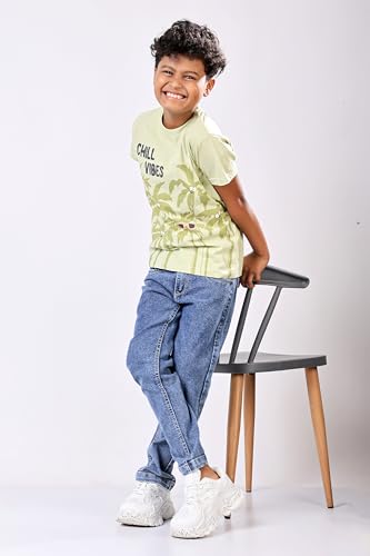 Image of London Hills Boys Regular Fit Mid Rise Jeans Premium Slim Fit Kids Comfortable Everyday Wear | Soft Cotton Button with Fly Zip