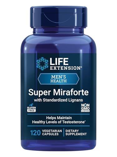 Life Extension Super Miraforte, 120 Capsules | With Chrysin, Nettle Root, Muira Puama & Maca, Male Health Support, Vegetarian, Gluten-Free & Non-GMO - image 1
