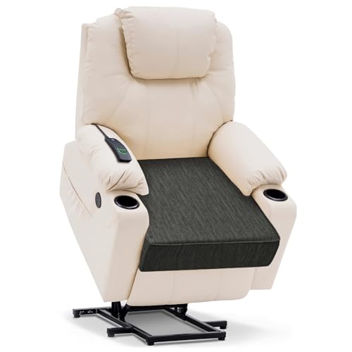 HAVARGO Großes Sitzkissen doppellagiger Memory-Schaum Sitzkissen für Liegestühle Sofas Sessel Dickes Kissen 50 x 50 x 12cm Schwarz