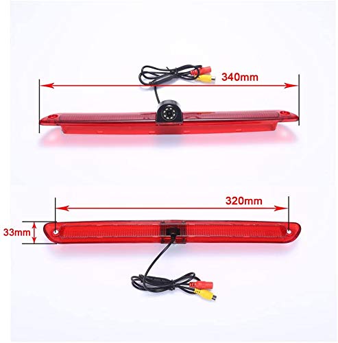 HD Brake Light Backup Camera with Rear-view Mirror Monitor - Image 4