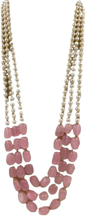 Green Crystal Stone Necklace – Stylish Green Crystal Jewelry for Natural Look