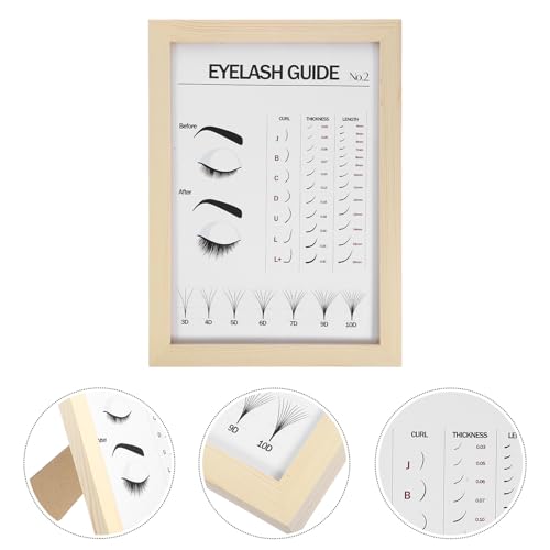 Extensions de cils et guide A4 de styles pour présentoir pro