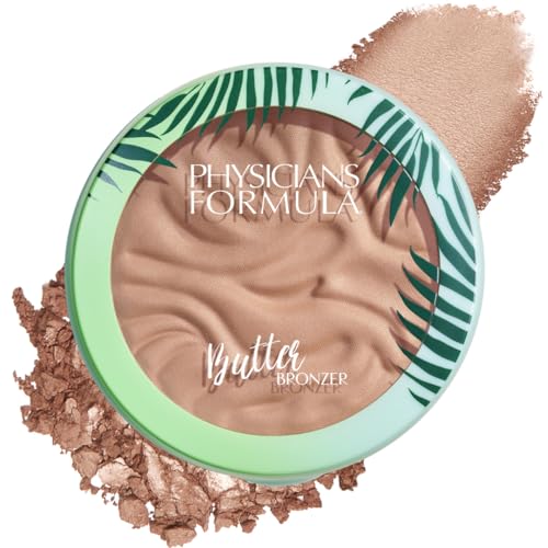 Physicians Formula – Bronzeur pour Visage, Poudre de Maquillage Bronzante avec une Formule Ultra-Riche au Beurre de Murumuru, Texture Crémeuse et Douce – Fini Brillant – Bronzage Léger