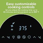 Hamilton Beach 11 Litre Digital Air Fryer Oven with Rotisserie & Rotating Basket 35070, Black