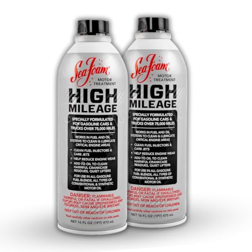 High Mileage Motor Treatment HM16 – Gas & Oil Additive for Fuel Injectors, Oil Burning & Engine...