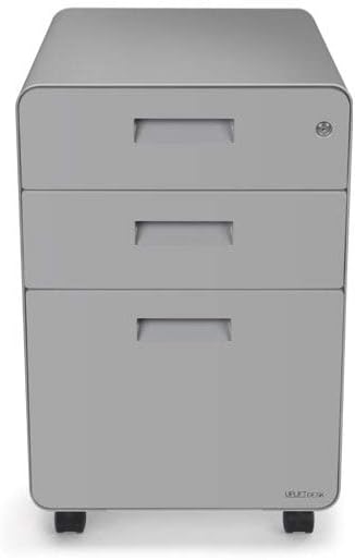 3-Drawer File Cabinet, Rolling (Industrial Style) by Uplift Desk