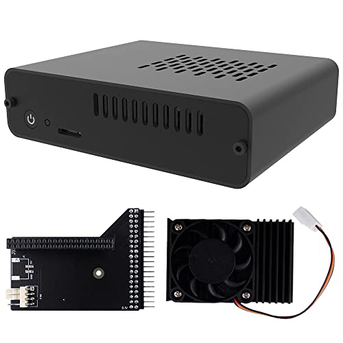 GeeekPi DeskPi Nano Case(Only Support Jetson Nano B01 Version),Jetson Nano Case with Fan for NVIDIA Jetson Nano Developer Kit Small AI Powerful Computer