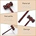 TAHULIK Wooden Courtroom Gavel, 6.7 Inch Small Handmade Judge Gavel, Brown Gavel for Meetings, Auction Club Presidents Courtroom Simulations