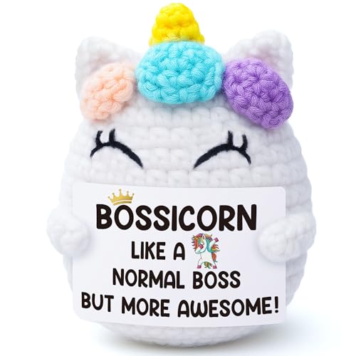 Vivagifts Boss Gifts for Boss Lady Women, Bossicorn Birthday Unicorn Valentines Day Office Gift for...