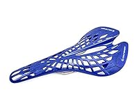 Fahrrad Sattel Fahrradsattel Sportsattel Rennrad MTB Trekking Sattel saddel Schwarz Weiß (Blau)