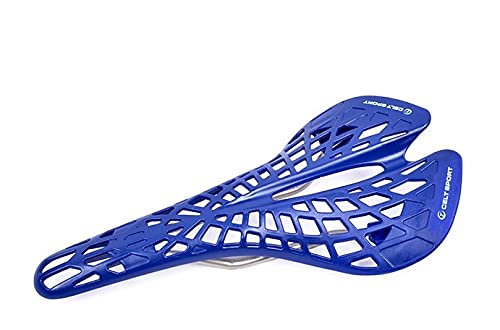 Fahrrad Sattel Fahrradsattel Sportsattel Rennrad MTB Trekking Sattel saddel Schwarz Weiß (Blau)