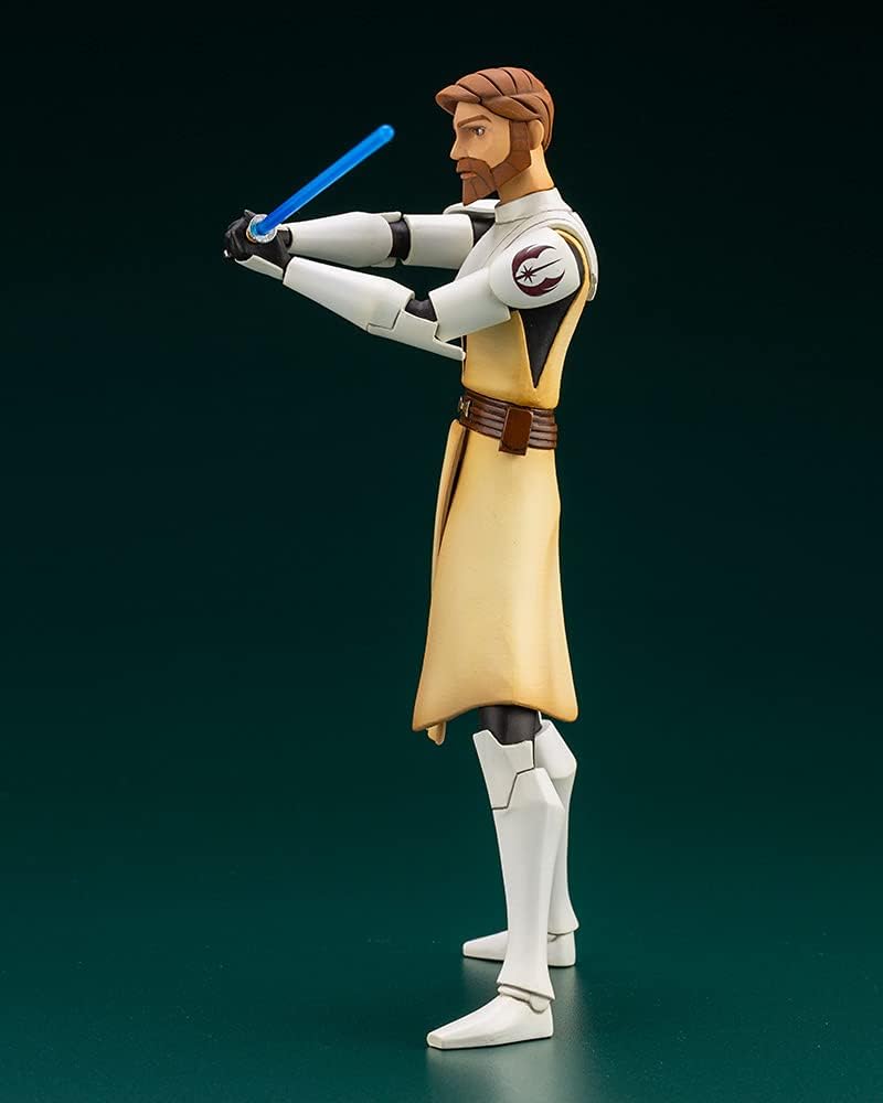 Kotobukiya Star Wars: The Clone Wars: OBI Wan Kenobi ArtFX+ Statue, Multicolor