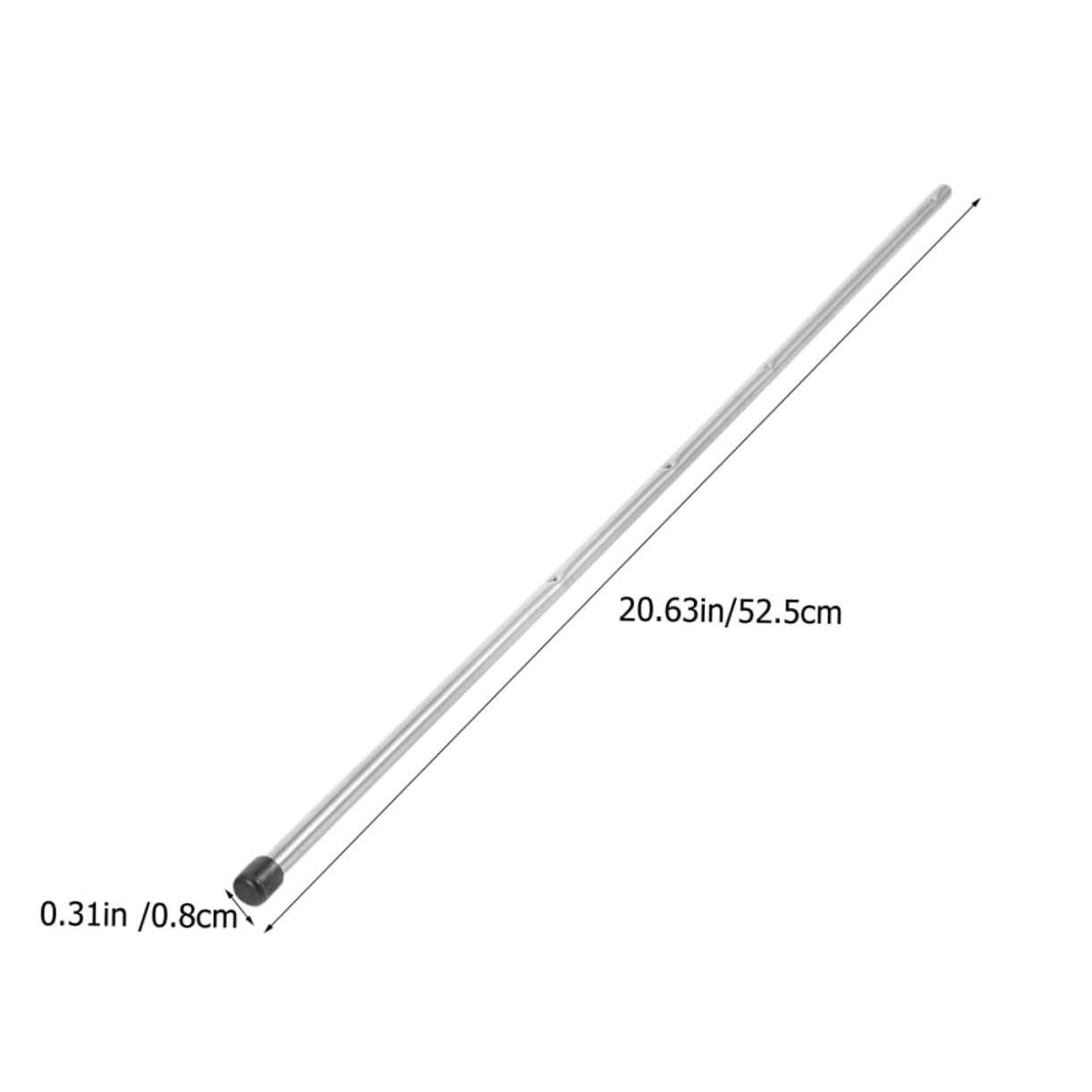 Asta Di Metallo Per Calcio Balilla 8mm x 52,5cm Accessorio Per Calcio Da Tavolo Ricambio Per Biliardino Impugnatura Ergonomica Per Gioco Da Tavolo