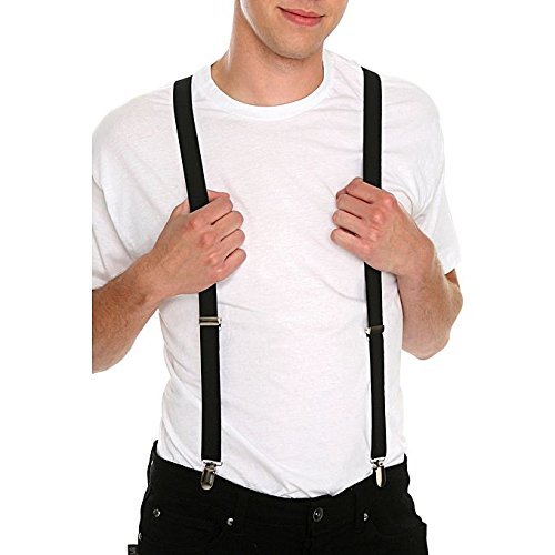 bilAnca Black color suspenders belts stylish for men/boys/women/girls. Above 10 Years 2