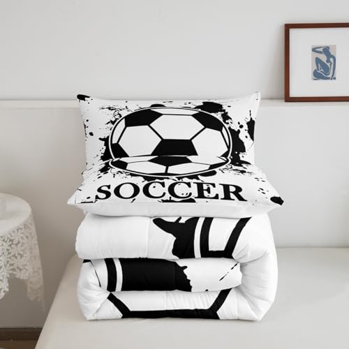 Image of Feelyou Soccer Comforter Set Tie Dye Bedding Queen Size for Kids Teens