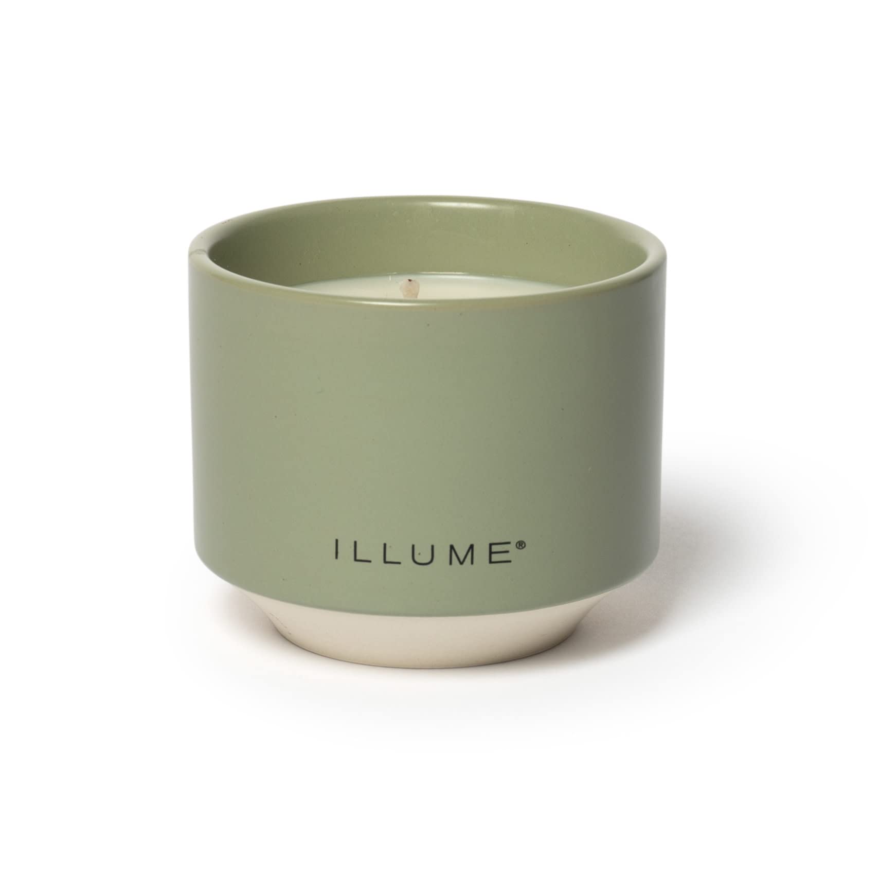 Illume Beautifully Done Essentials Hinoki Sage Matte Ceramic Scented Soy Candle