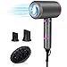 Produktbild Haartrockner klappbar Haarfoen, MANLI 1800W Haarföhn negativen Ionen Haartrockner 3 Aufsatz mit Diffusor magnetisch aufhalten, faltbarer Salon-Fön 3 Temperatur Heiß/Kalt, Klein & Leise