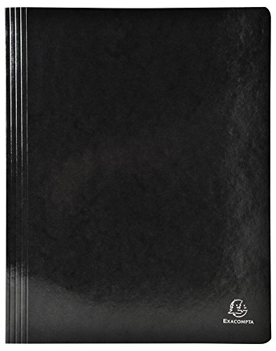 Preisvergleich Produktbild Exacompta 380801B Schnellhefter (Iderama, beschichteter Premium-Manila-Karton, wasserabweisend, 355g, A4) 1 Stück schwarz