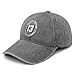 13th Birthday Officials Teenager Hats for Mens Fashion Washed Distressed Light Grey