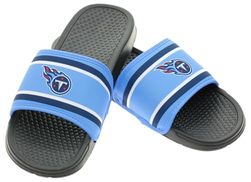 Image of FOCO NFL Team Printed Slide Sandals - Officially Licensed Football Fan Footwear for Comfort & Style