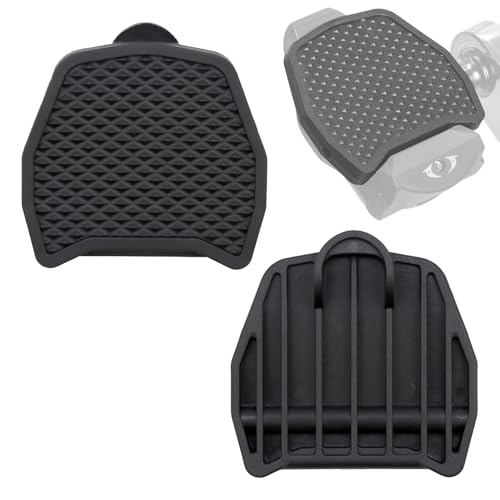 Adaptador de Placa de Pedal PP Placa de Pedal Compatible con Pedales Shimano SPD-SL sin Clip para Bicicleta de Carretera Adaptador Pedales Automaticos de PP Cambia los Pedales de Clic a Planos Negro
