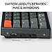 Keychron K6 Wireless Mechanical Keyboard, 65% Compact Layout Bluetooth/Wired RGB Backlit 68 Keys with Hot-swappable Gateron G Pro Blue Switch Compatible with Mac Windows