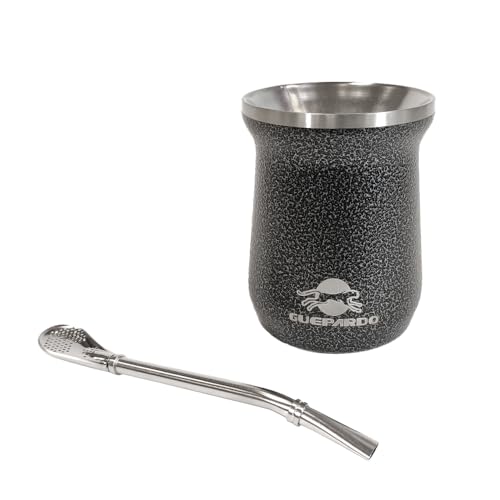 Guepardo, Cuia Termica Select com Bomba, ideal para Chimarrão ou Tererê, com Capacidade para 230ml.