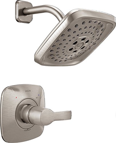 70% Off Everything Delta Faucet Tesla 14 Series Single-Function Shower Trim Kit with Three-Spray Touch-Clean H2Okinetic Shower Head, Stainless T14252-SS (Valve Not Included)