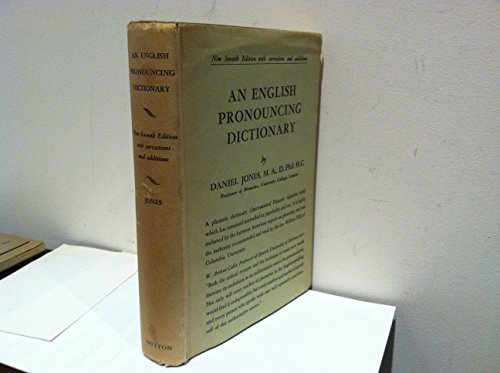 An English Pronouncing Dictionary: Containing 5... B0006AQXTQ Book Cover