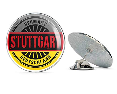 Stuttgart Germany Deutschland Round Metal 0.75
