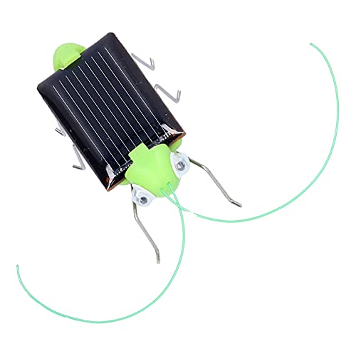 Jerys Solar Powered Walking Grasshopper, Solar Powered Grasshopper Toys, Educational Fake Grasshopper Moving Toys for Kids Birthday Gift, Christmas, Halloween, Party Favor