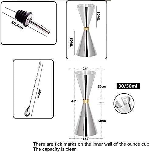 Set Coctelera 12 Piezas Kit Bartender con Soporte Negro miniatura 2