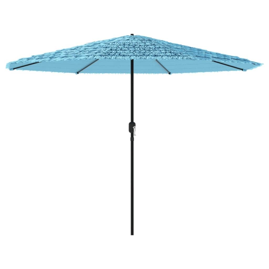Parasol de Patio azul CLSDRZC de 248 cm con estructura de acero 8