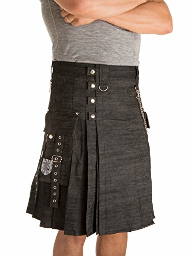 Damn Near Kilt 'Em Mens Smithy Utility - Cargo Kilt