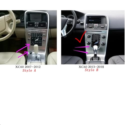 Autocollants poignée et console de commande Volvo XC60 pour un style intérieur dynamique - 3