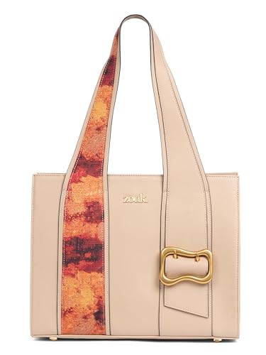 Image of ZOUK Kalki Office Bag for Women |Vegan Leather | Twin Gadget Compartments | Fits 13-Inch Laptop + iPad | Concealed Zipper Pocket