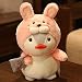 MEKTSA 25-45 cm Cartone Animato Pinguino Peluche Peluche Bambola Kawaii Vestito Coniglio Orso Dinosauro Bambini Peluche Bambola Regalo Ragazze 35 cm Coniglio