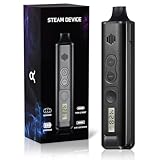 Vaporizer Cannabis JOJQ Kit Dampfer verdampfer kräuter mit LCD Display Temperaturkontrolle, Keramische Heizkammer verdampfer cannabis (Mysteriöses Schwarz)