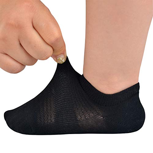 Jormatt 6 Pairs Toddler Little Girls Boys No Show Socks Thin Cotton Soft Anti Slip Low Cut Socks Breathable With Grips, Black Xs #TOP5