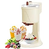 softeismaschinen rezepte Großes Fassungsvermögen: Automatische Eismaschine, das Fassungsvermögen des Innentanks beträgt 1000 ml, der Innentank kann 7–8 Waffeln herstellen und der Innentank kann jederzeit in das Fach des Kühlschranks gestellt werden.