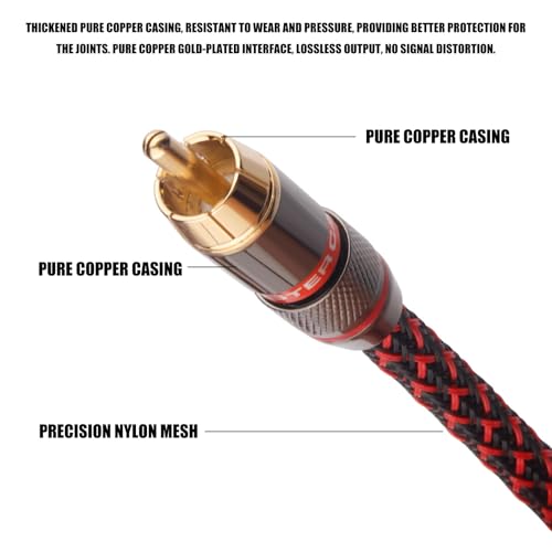 Cable estéreo de baja pérdida para audio analógico y sistemas giratorios compactos 5