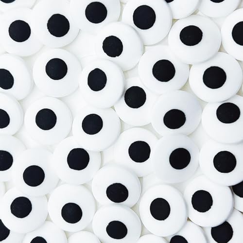 Se Si&Moos Large Candy Eyeballs For Decorating Large Edible Eyes Jumbo Edible Eyeballs Big Googly Eyes Candy Christmas Cookie Decorations Halloween Sprinkles Halloween Cupcake Toppers 3 Oz