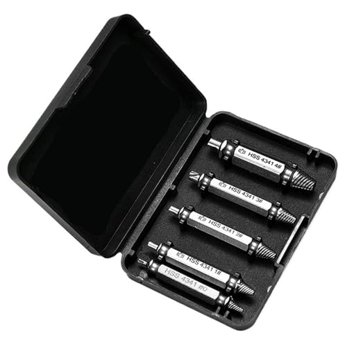 4/5/6個の破損したネジの抽出ドリルビット抽出ドリルセット壊れたスピードアウトボルト抽出ボルトスタッド除去ツール(5pcs plain)