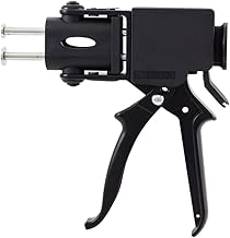 Metallic Application Gun for Glue Epoxy Resin 2 Components Bicomponent Adhesive Cartridges 50 ml