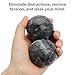 Coolrunner 2'' Marble Dark Grey Baoding Balls Chinese Health Stress Relieve Hand Exercise Hand Massage Hand Balls