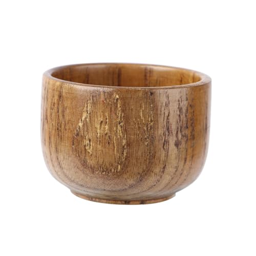 ELAYARD Vaso de Madera Natural para Vino y Bebidas Taza Clásica Multifuncional para Café Cerveza Té y Agua Material Seguro y Duradero Regalo y Decoración Artesanal