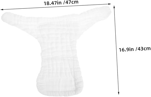 Miniatura 2 de 5 piezas de pañales de tela de algodón lavables, suaves, transpirables para meses, reutilizables, para mayor comodidad y uso versátil