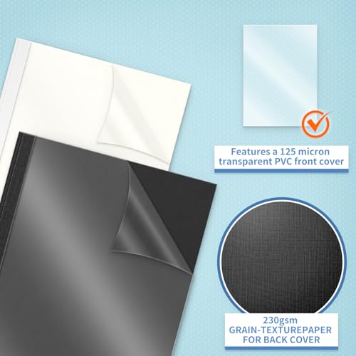 Couvertures de reliure thermique RAYSON pour assembler et protéger vos rapports lettre